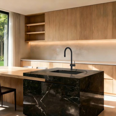 IMEX LAZIO, ΜΠΑΤΑΡΙΑ ΚΟΥΖΙΝΑΣ OSMOSIS ΜΕ ΝΤΟΥΣ, BLACK MATT, GOS006/NG