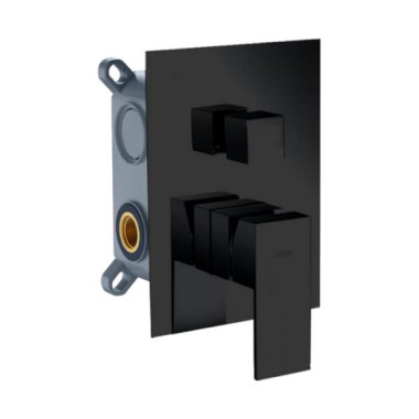 IMEX, ΜΙΚΤΗΣ ΕΝΤΟΙΧΙΣΜΟΥ 2 ΕΞΟΔΩΝ, BLACK MATT, GSM02V/NG