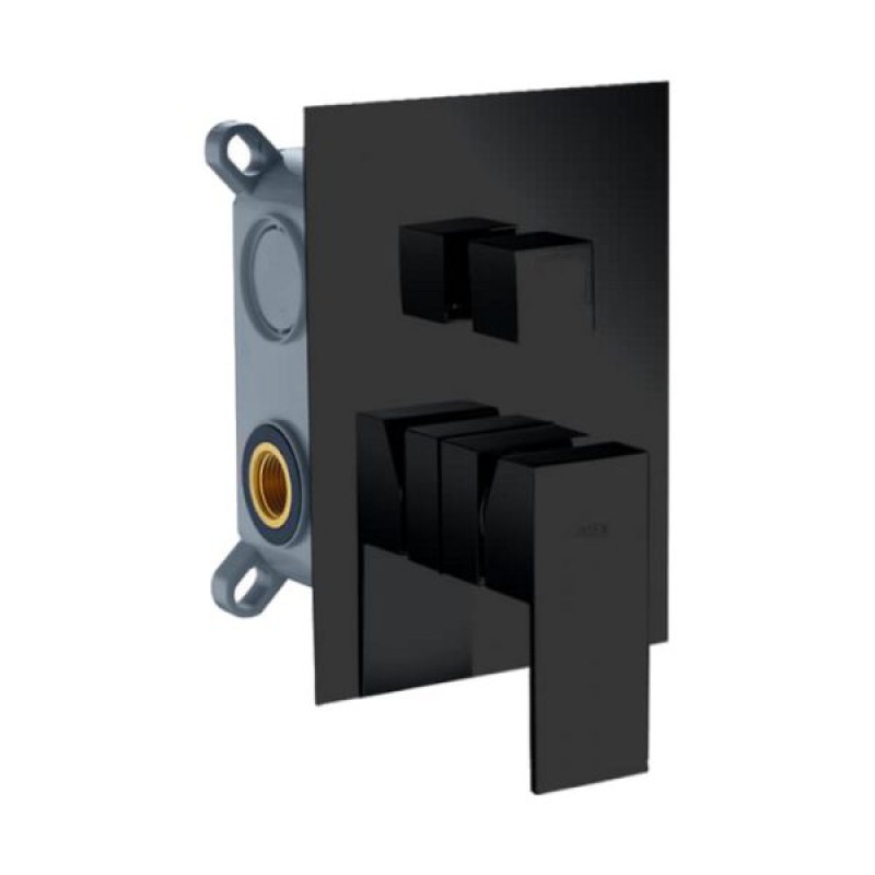 IMEX, ΜΙΚΤΗΣ ΕΝΤΟΙΧΙΣΜΟΥ 2 ΕΞΟΔΩΝ, BLACK MATT, GSM02V/NG