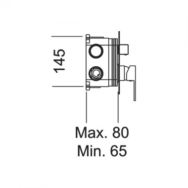 IMEX, ΜΙΚΤΗΣ ΕΝΤΟΙΧΙΣΜΟΥ 3 ΕΞΟΔΩΝ, CHROME, GSM03V