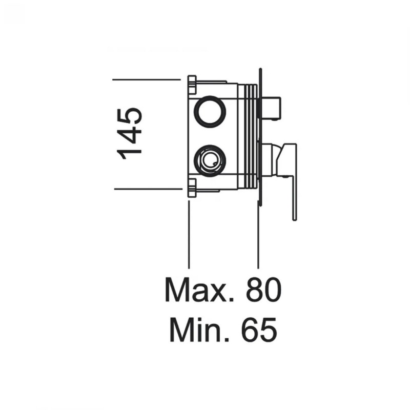 IMEX, ΜΙΚΤΗΣ ΕΝΤΟΙΧΙΣΜΟΥ 4 ΕΞΟΔΩΝ, CHROME, GSM04V