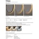 IMEX TOKYO, ΟΒΑΛ ΚΑΘΡΕΦΤΗΣ ΜΕ ΚΡΥΦΟ ΦΩΤΙΣΜΟ, 3 ΧΡΩΜΑΤΑ, 50x90 CM, TOKY022/900C