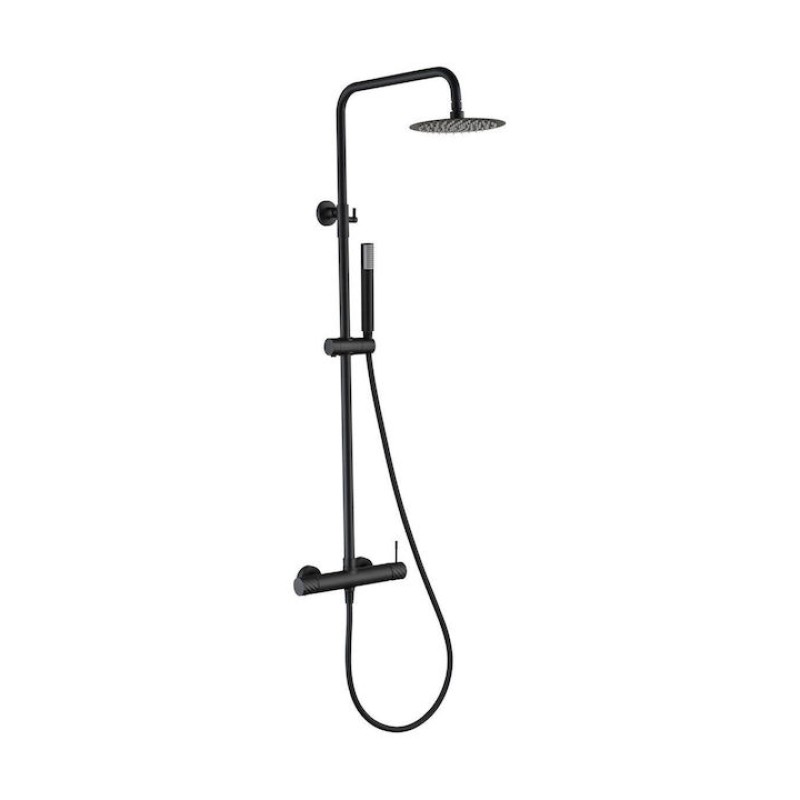 Imex Genova, Στήλη Ντους 2 Εξόδων, Black Matt, BDB063/NG