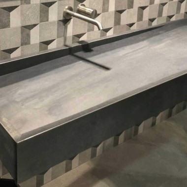 Forged cement washbasin 002