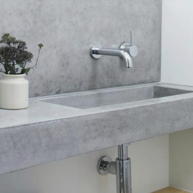Forged cement washbasin 006 with bench