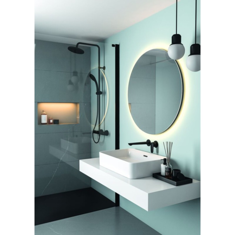  Ideal Standard Cerafine O, Εντοιχιζόμενη Mπαταρία Nιπτήρα, Silk Black, BD133XG