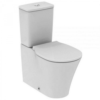 Ideal Standard Connect Air, Επιδαπέδια Λεκάνη Rimless + Κάλυμμα Soft Close, 45x90x45 cm, White, E014201