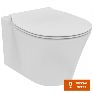Ideal Standard Amazi II, Λεκάνη Κρεμαστή Rimless (Κομπλέ), White, 54x36 cm, R051401