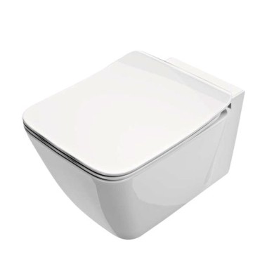 Ideal Standard Strada II, Κρεμαστή Επίτοιχη Λεκάνη (Aquablade), Rimless με Κάλυμμα Soft Close,  36x54 cm, White Glossy, T299701