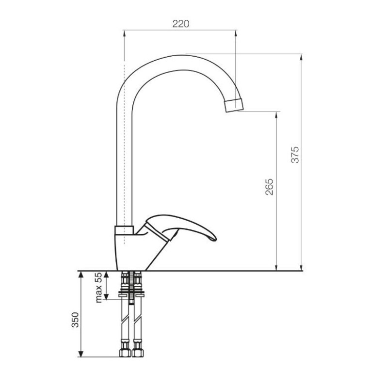 Italmix Starter Μπαταρία Κουζίνας Chrome SR636