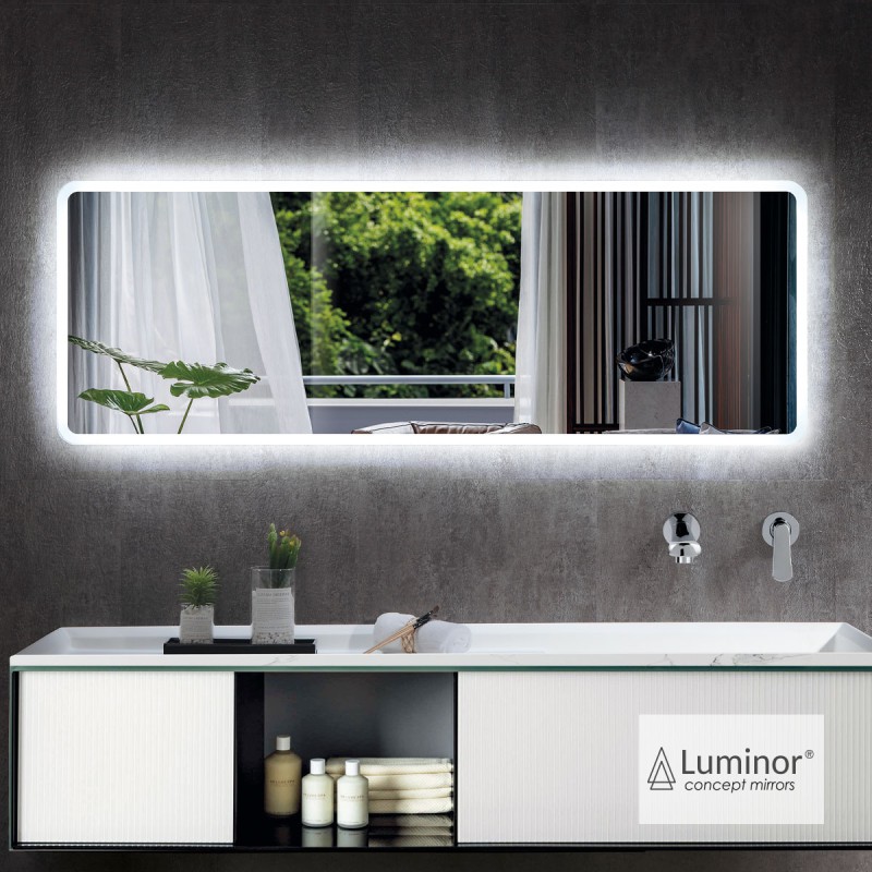 LUMINOR ADAGIO MUSIC 140 ΦΩΤΙZΟΜΕΝΟΣ ΚΑΘΡΕΠΤΗΣ LED ME ΠΛΑΙΣΙΟ ΑΚΡΥΛΙΚΟ, ADA 14070