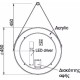 LUMINOR HUNG ΦΩΤΙΖΟΜΕΝΟΣ ΚΑΘΡΕΠΤΗΣ LED, HUN 45