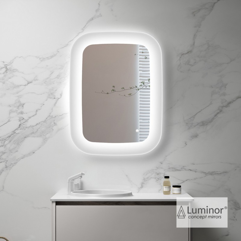 LUMINOR KEEN 60 ΦΩΤΙΖΟΜΕΝΟΣ ΚΑΘΡΕΠΤΗΣ LED ME AKΡΥΛΙΚΟ ΠΛΑΙΣΙΟ ΓΙΑ ΕΝΤΟΝΟ ΑΝΤΑΝΑΚΛΑΣΤΙΚΟ ΦΩΤΙΣΜΟ, KEE 6080