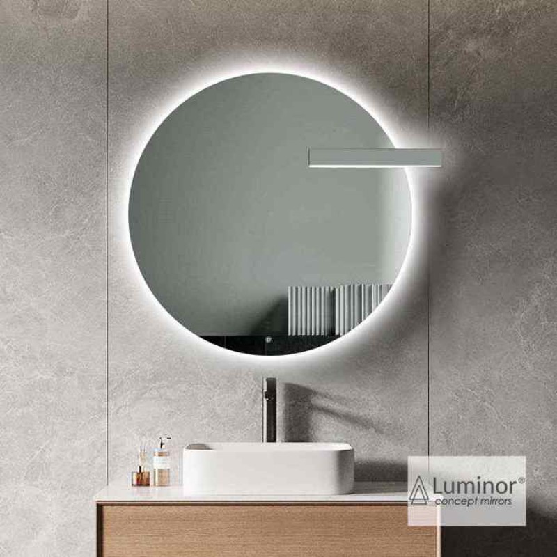 LUMINOR MILO 75CM ΦΩΤΙΖΟΜΕΝΟΣ ΚΑΘΡΕΠΤΗΣ LED ME ΕΚΚΕΝΤΡΗ ΑΠΛΙΚΑ, MIL 75