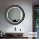 LUMINOR RING 75CM ΦΩΤΙΖΟΜΕΝΟΣ ΚΑΘΡΕΠΤΗΣ LED, INOX BRUSHED, RIN 75