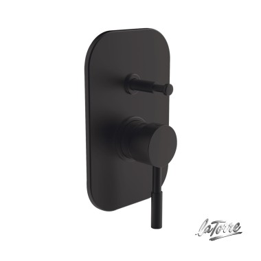 LATORRE NEW TECH ΜΙΚΤΗΣ ΕΝΤΟΙΧΙΣΜΟΥ 2 ΕΞΟΔΩΝ BLACK MATT, 12050R-400.
