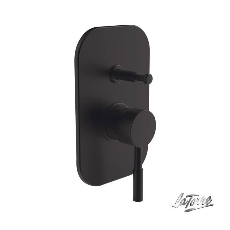 LATORRE NEW TECH ΜΙΚΤΗΣ ΕΝΤΟΙΧΙΣΜΟΥ 2 ΕΞΟΔΩΝ BLACK MATT, 12050R-400.