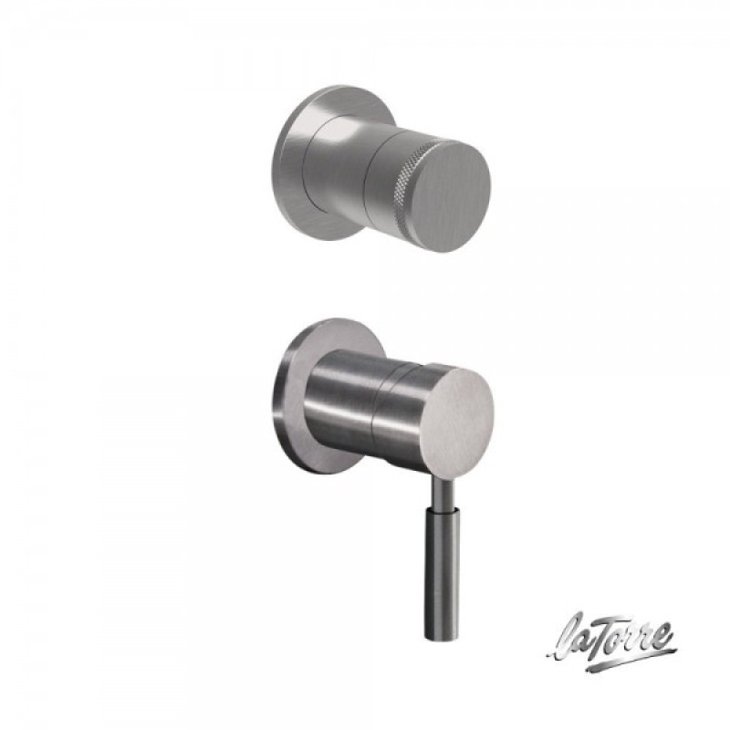 LATORRE NEW TECH ΜΙΚΤΗΣ ΕΝΤΟΙΧΙΣΜΟΥ 3 ΕΞΟΔΩΝ + ΕΚΤΡΟΠΕΑΣ, INOX FINISH, 12051SP-110 + 34376-110