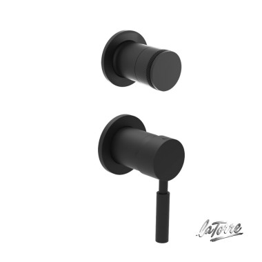 LATORRE NEW TECH ΜΙΚΤΗΣ ΕΝΤΟΙΧΙΣΜΟΥ 2 ΕΞΟΔΩΝ BLACK MATT,  12051SP-400 + 34374-400.