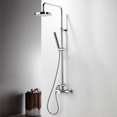 LA TORRE NEW TECH ΡΥΘΜΙΖΟΜΕΝΗ ΣΤΗΛΗ ΝΤΟΥΖ 83-144CM 2 ΕΞΟΔΩΝ CHROME