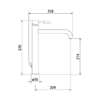 LA TORRE NEW TECH ΨΗΛΗ ΜΠΑΤΑΡΙΑ ΝΙΠΤΗΡΑ ΜΠΑΝΙΟΥ CHROME