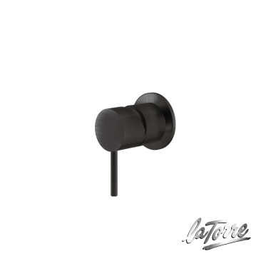 La Torre ELLE 316 INOX Μπαταρία Εντοιχισμού Λουτρού 1 Εξόδου Black Brushed 35300-411