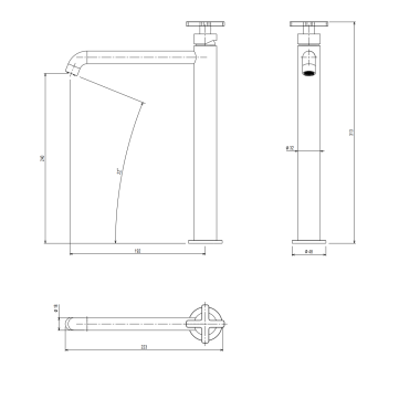 LA TORRE ELLE CROSS ΨΗΛΗ ΜΠΑΤΑΡΙΑ ΝΙΠΤΗΡΑ INOX FINISH 