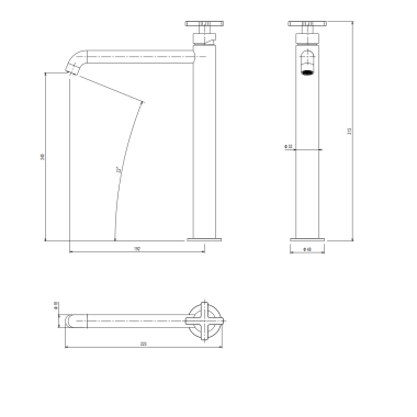 LA TORRE ELLE CROSS ΨΗΛΗ ΜΠΑΤΑΡΙΑ ΝΙΠΤΗΡΑ ANTIQUE BRASS 