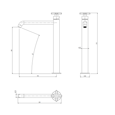 LA TORRE ELLE CROSS ΨΗΛΗ ΜΠΑΤΑΡΙΑ ΝΙΠΤΗΡΑ BLACK BRUSHED