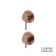 Cora Cosmo 316L Μίκτης Εντοιχισμού 2 Εξόδων, Rose Gold Brushed PVD, 6150-811 + 6151-811