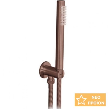 Cora Cosmo 316L Μίκτης Εντοιχισμού 2 Εξόδων, Rose Gold Brushed PVD, 6150-811 + 6151-811