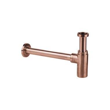 Cora Cosmo 316L, Σιφών με Αποσπώμενο Πώμα Καθαρισμού,, Rose Gold Brushed, ΙΝ200-811