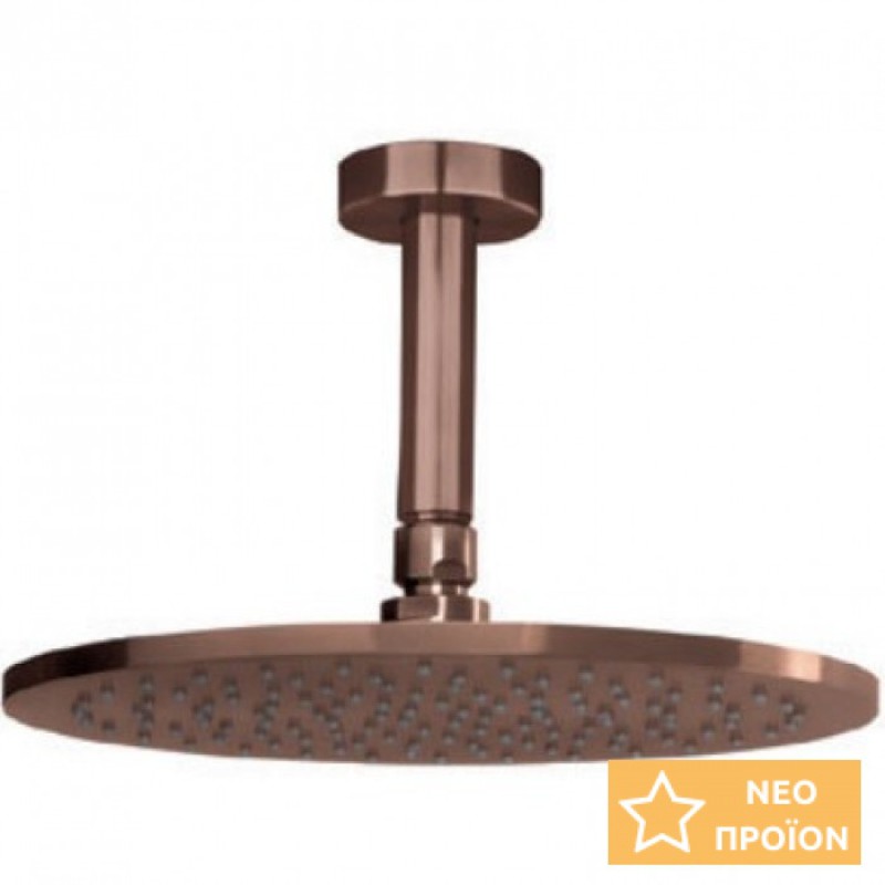 Cora Cosmo 316L Μίκτης Εντοιχισμού 2 Εξόδων, Rose Gold Brushed PVD, 6150-811 + 6151-811