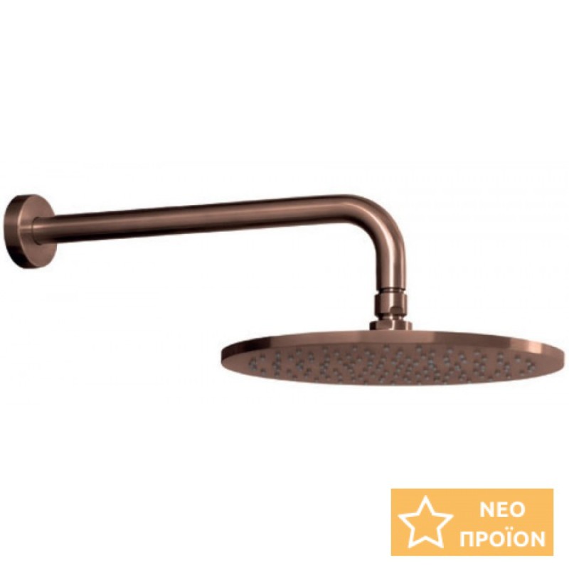 Cora Cosmo 316L Μίκτης Εντοιχισμού 2 Εξόδων, Rose Gold Brushed PVD, 6150-811 + 6151-811