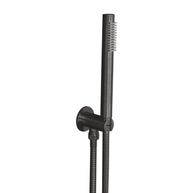 Latorre ELLE 316 INOX Μπαταρία Εντοιχισμού Λουτρού 2 Εξόδων Black Brushed, 35314-411