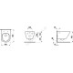 Laufen Lua Washdown, Κρεμαστή Λεκάνη Rimless, 52x36 cm, White, H8200800000001
