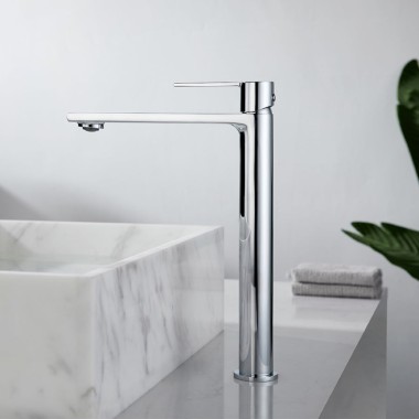 ORABELLA ELEGANCE, ΨΗΛΗ ΜΠΑΤΑΡΙΑ ΝΙΠΤΗΡΑ ΜΠΑΝΙΟΥ, CHROME, 10243
