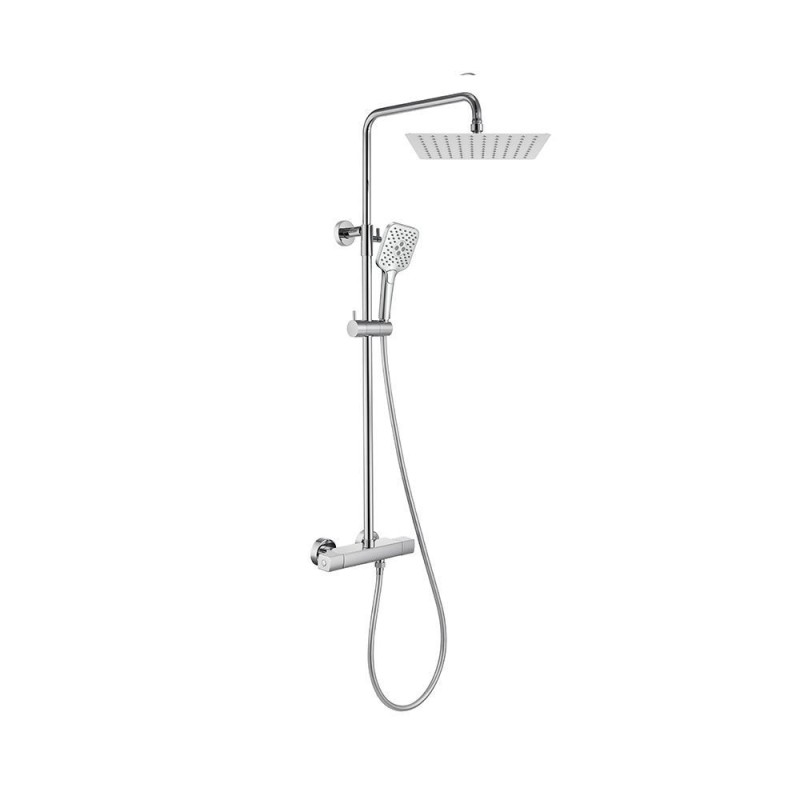 ORABELLA ELEGANCE COLUMN SQUARE, ΘΕΡΜΟΣΤΑΤΙΚΗ ΒΕΡΓΑ ΝΤΟΥΣ, CHROME, 10304