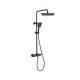 ORABELLA ELEGANCE COLUMN SQUARE, ΘΕΡΜΟΣΤΑΤΙΚΗ ΒΕΡΓΑ ΝΤΟΥΣ, BLACK MATT, 10306