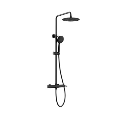 ORABELLA MAREA ΡΥΘΜΙΖΟΜΕΝΗ ΣΤΗΛΗ ΝΤΟΥΣ 88-118CM 2 ΕΞΟΔΩΝ, ΒLACK MATT, 10329