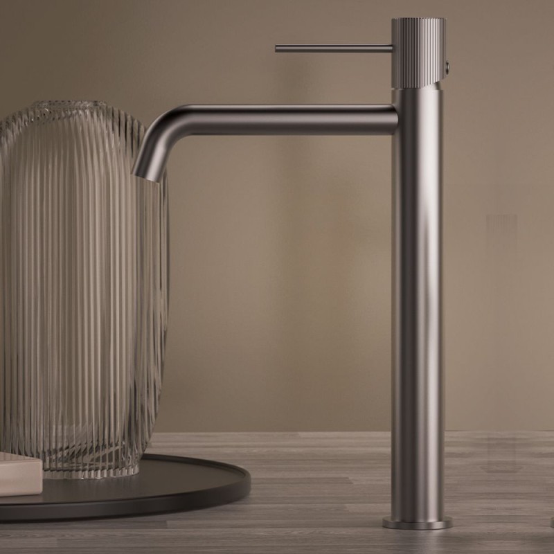 ORABELLA PRECIOSA, ΨΗΛΗ ΜΠΑΤΑΡΙΑ ΝΙΠΤΗΡΑ ΜΠΑΝΙΟΥ, GUN METAL LIGHT PVD, 10363