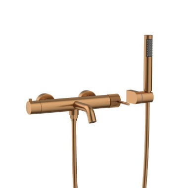 ORABELLA PRECIOSA, ΜΠΑΤΑΡΙΑ ΛΟΥΤΡΟΥ ΜΕ ΤΗΛΕΦΩΝΟ ΣΠΙΡΑΛ, ROSE GOLD BRUSHED, 10370