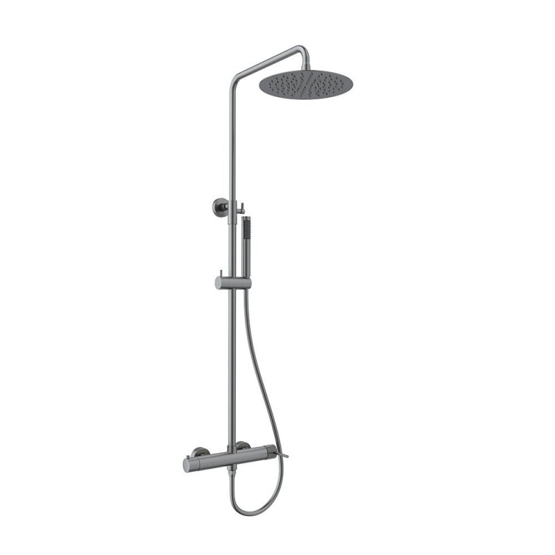 ORABELLA PRECIOSA, ΡΥΘΜΙΖΟΜΕΝΗ ΣΤΗΛΗ ΝΤΟΥΣ 88-118 CM, 2 ΕΞΟΔΩΝ, GUN METAL LIGHT, 10389