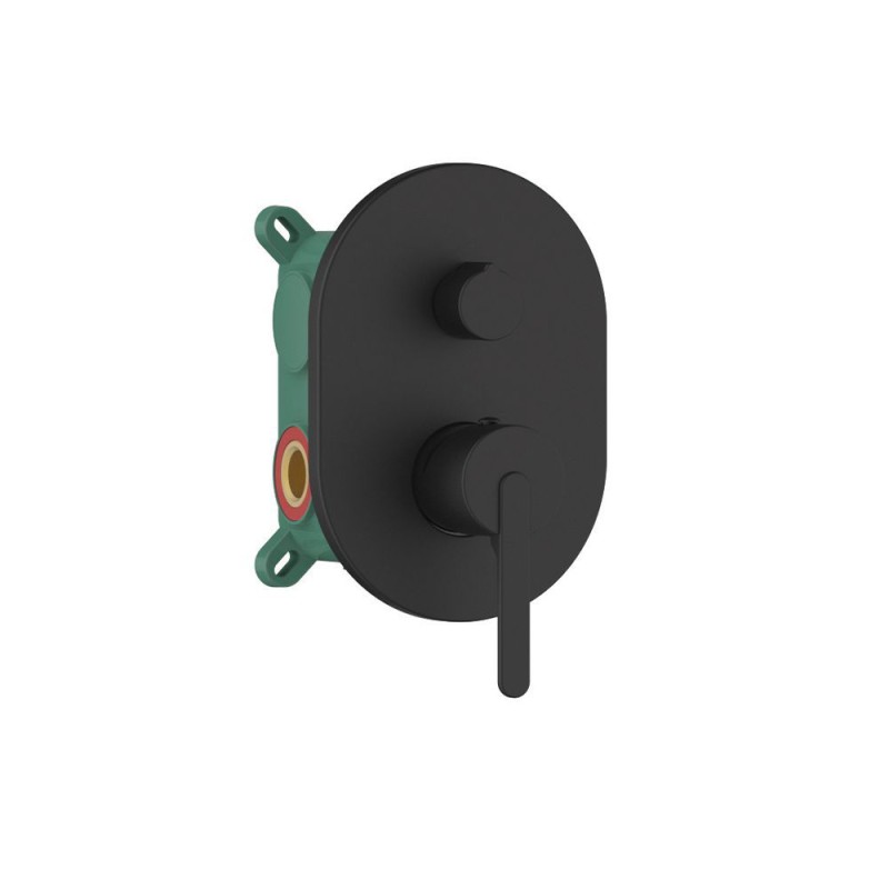 ORABELLA MAREA, ΜΠΑΤΑΡΙΑ ΕΝΤΟΙΧΙΣΜΟΥ ΛΟΥΤΡΟΥ 2-ΕΞΟΔΩΝ, BLACK MATT, 10409