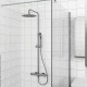 ORABELLA MAREA ΡΥΘΜΙΖΟΜΕΝΗ ΣΤΗΛΗ ΝΤΟΥΣ 88-118CM 2 ΕΞΟΔΩΝ, GUN METAL LIGHT, 10425