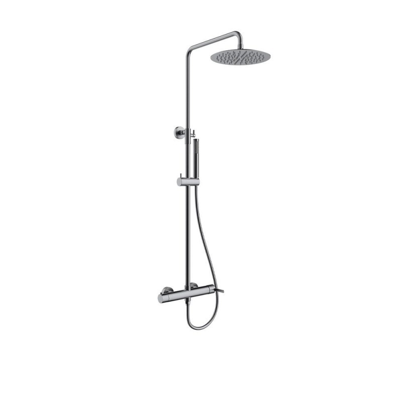 ORABELLA MAREA ΡΥΘΜΙΖΟΜΕΝΗ ΣΤΗΛΗ ΝΤΟΥΣ 88-118CM 2 ΕΞΟΔΩΝ, GUN METAL LIGHT, 10425