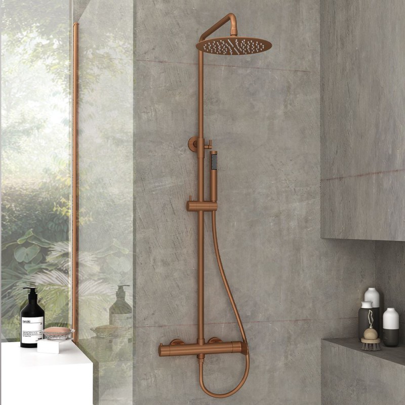 ORABELLA ASPEN, ΒΕΡΓΑ ΝΤΟΥΣ ΜΕ ΣΤΡΟΓΓΥΛΗ ΚΕΦΑΛΗ, ROSE GOLD BRUSHED, 10446