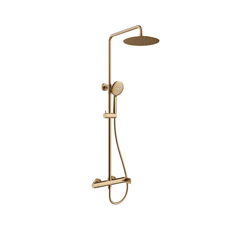 ORABELLA OVAL, ΒΕΡΓΑ ΝΤΟΥΣ ΜΕ ΣΤΡΟΓΓΥΛΗ ΚΕΦΑΛΗ, BRUSHED GOLD, 10473