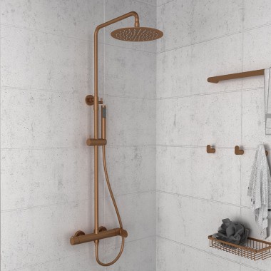ORABELLA OVAL, ΒΕΡΓΑ ΝΤΟΥΣ ΜΕ ΣΤΡΟΓΓΥΛΗ ΚΕΦΑΛΗ, ROSE GOLD BRUSHED, 10479