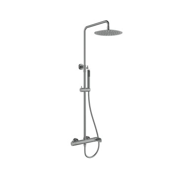 ORABELLA OVAL, ΒΕΡΓΑ ΝΤΟΥΣ ΜΕ ΣΤΡΟΓΓΥΛΗ ΚΕΦΑΛΗ, GUN METAL LIGHT, 10485